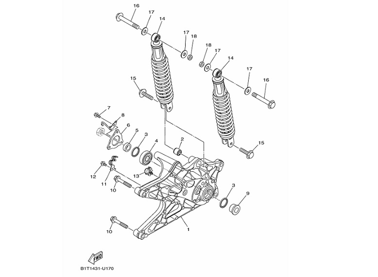 17 Rear Arm & Suspension