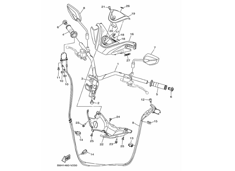 25 Steering Handle & Cable