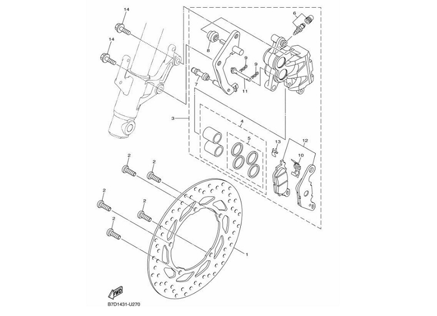 27 Front Brake Caliper