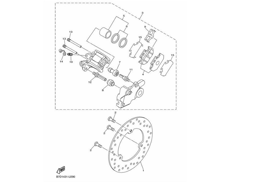 29 Rear Brake Caliper