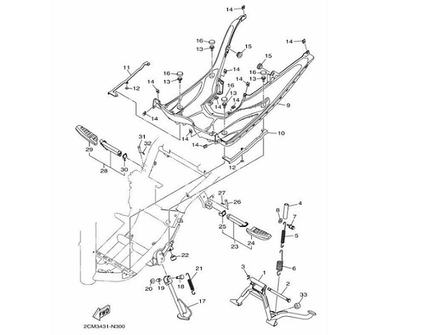 30 Stand & Footrest