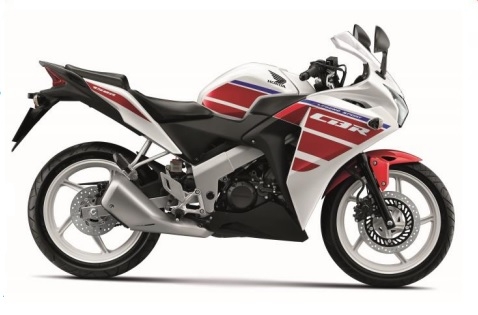 CBR150R White/Red Plastic Parts (NH196)