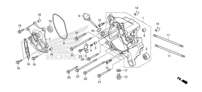 E-14 Right Crankcase