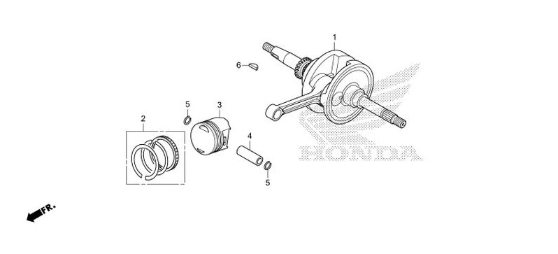 E-16 Crankshaft/Piston