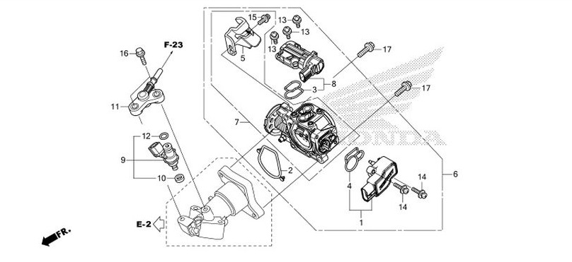 E-17 Throttle Body/Fuel Injector