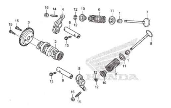 E-3 Camshaft / Valve