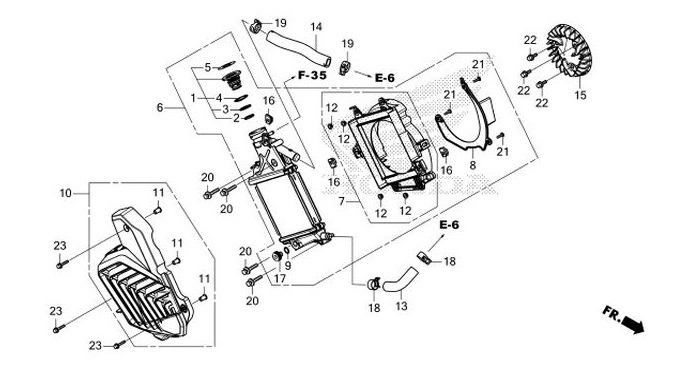 E-10 Radiator