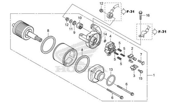 E-11 Pedal/Kick Starter Arm