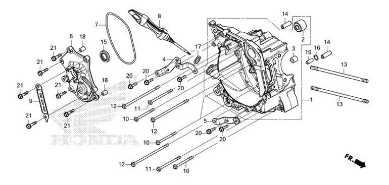 E-14 Right Crankcase
