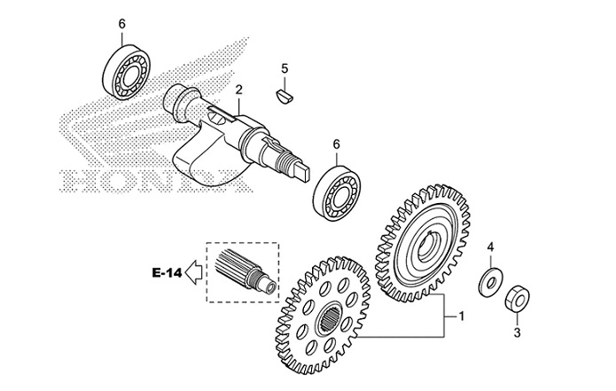 E-15 Balancer Shaft