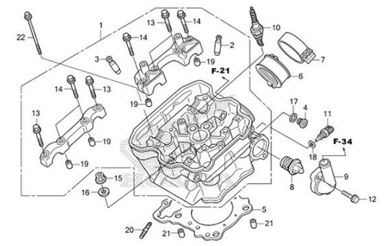 E-2 Cylinder Head