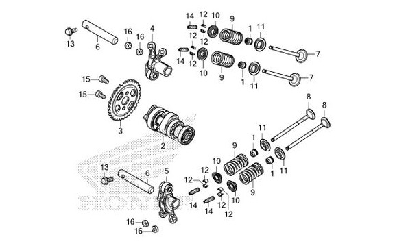 E-3 Camshaft/Valver