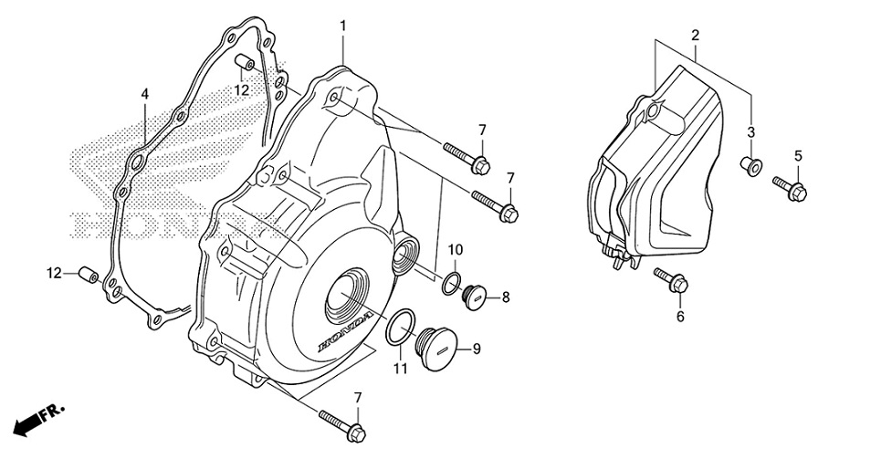 E-9 Left Crankcase Cover