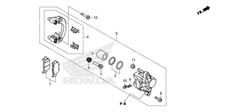 F-21 Rear Brake Caliper