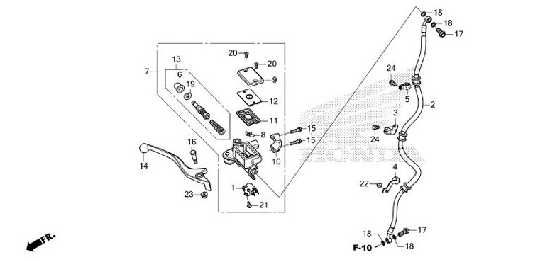 F-5 Brake Master Cylinder