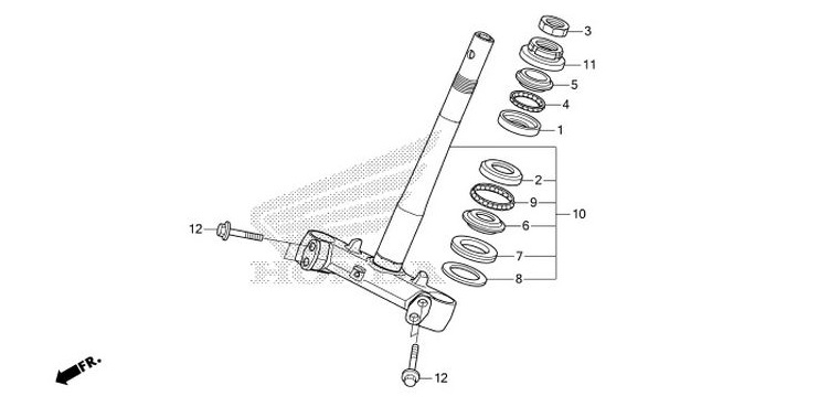 F-9 Steering Stem