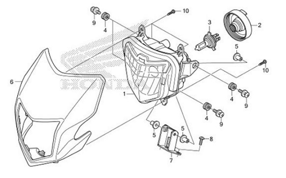 F-1 Headlight