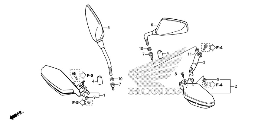 F-3 Mirror/Knuckle Guard