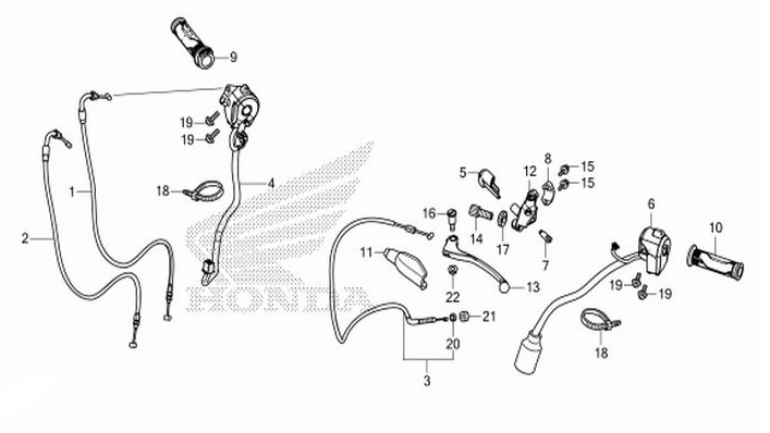 F-4 Handle Lever/ Switch / Cable