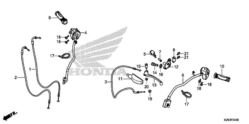 F-4 Handle Lever/ Switch / Cable