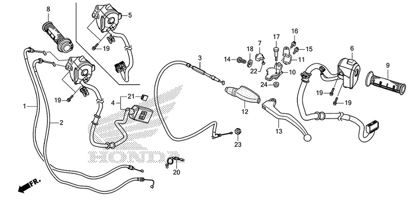 F-4 Handle Lever/Switch/Cable