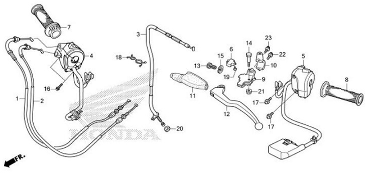 F-4 Handle Lever/ Switch/ Cable