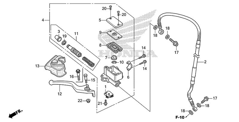F-5 Front Brake Master Cylinder