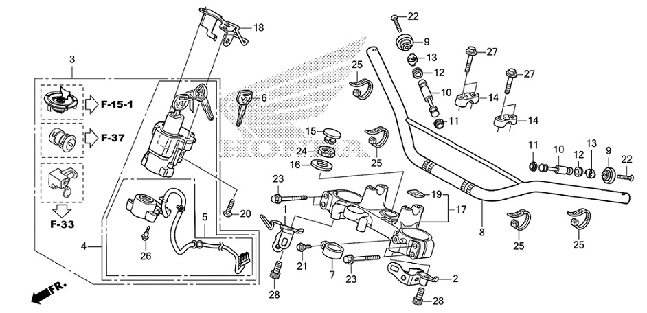 F-6 Handle Pipe/Top Bridge