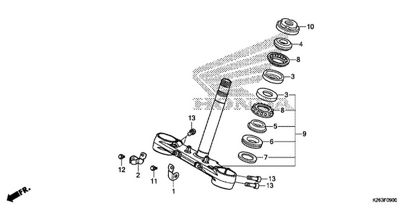 F-7 Steering Stem