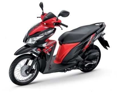 Click 125i Street Black/Red Plastics