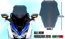 Honda Forza 250/300 (2018-2020) Hero 2 Windshield