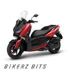 XMAX 300 (2021) Mat Deep Red Metallic Plastic Parts Set