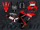 Honda CRF300LR Rally Decal Sticker Kit - 300 DUNLOP (Black)