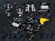 Complete 3M™ Honda CRF300LR Rally Decal Sticker Kit - 300 CAMO (Gray)