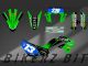 Complete 3M™ Decal Sticker Kit - 230 DUNLOP (Green) for Kawasaki KLX230