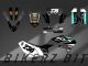Complete 3M™ Decal Sticker Kit - 230 PROTAPER (Gray) for Kawasaki KLX230