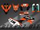 Complete 3M™ Decal Sticker Kit - 230 PROTAPER (Orange) for Kawasaki KLX230