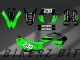 Complete 3M™ Decal Sticker Kit - 230 JUST1 (Green) for Kawasaki KLX230