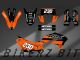 Complete 3M™ Decal Sticker Kit - 230 JUST1 (Orange) for Kawasaki KLX230