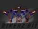 Complete 3M™ Honda CRF300L Decal - 300 FASTHOUSE (Blue/Red) (Euro and USA Headlight Cowl available)