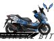Complete 3M™ Honda Forza 350 Decal Sticker Kit - ARAI 41 (Blue)
