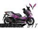 Complete 3M™ Honda Forza 350 Decal Sticker Kit - ARAI 41 (Pink)