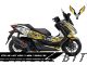 Complete 3M™ Honda Forza 350 Decal Sticker Kit - ARAI 41 (Yellow)