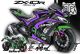 Decal Sticker Kit - Blade Line (Purple/Green) for Kawasaki ZX-10R