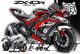 Decal Sticker Kit - Blade Line (Red/Gray) for Kawasaki ZX-10R