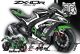 Decal Sticker Kit - Blade Line (White/Green) for Kawasaki ZX-10R