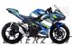 Complete 3M™ Decal Sticker Kit - BLUE/LIME for Kawasaki Ninja 400
