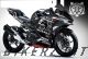 Complete 3M™ Decal Sticker Kit - BULL (Black) for Kawasaki Ninja 400