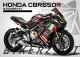 Complete 3M™ Honda CBR650R Decal Sticker Kit - AGV (Black)
