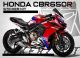 Complete 3M™ Honda CBR650R Decal Sticker Kit - Ducati (Red/Blue)